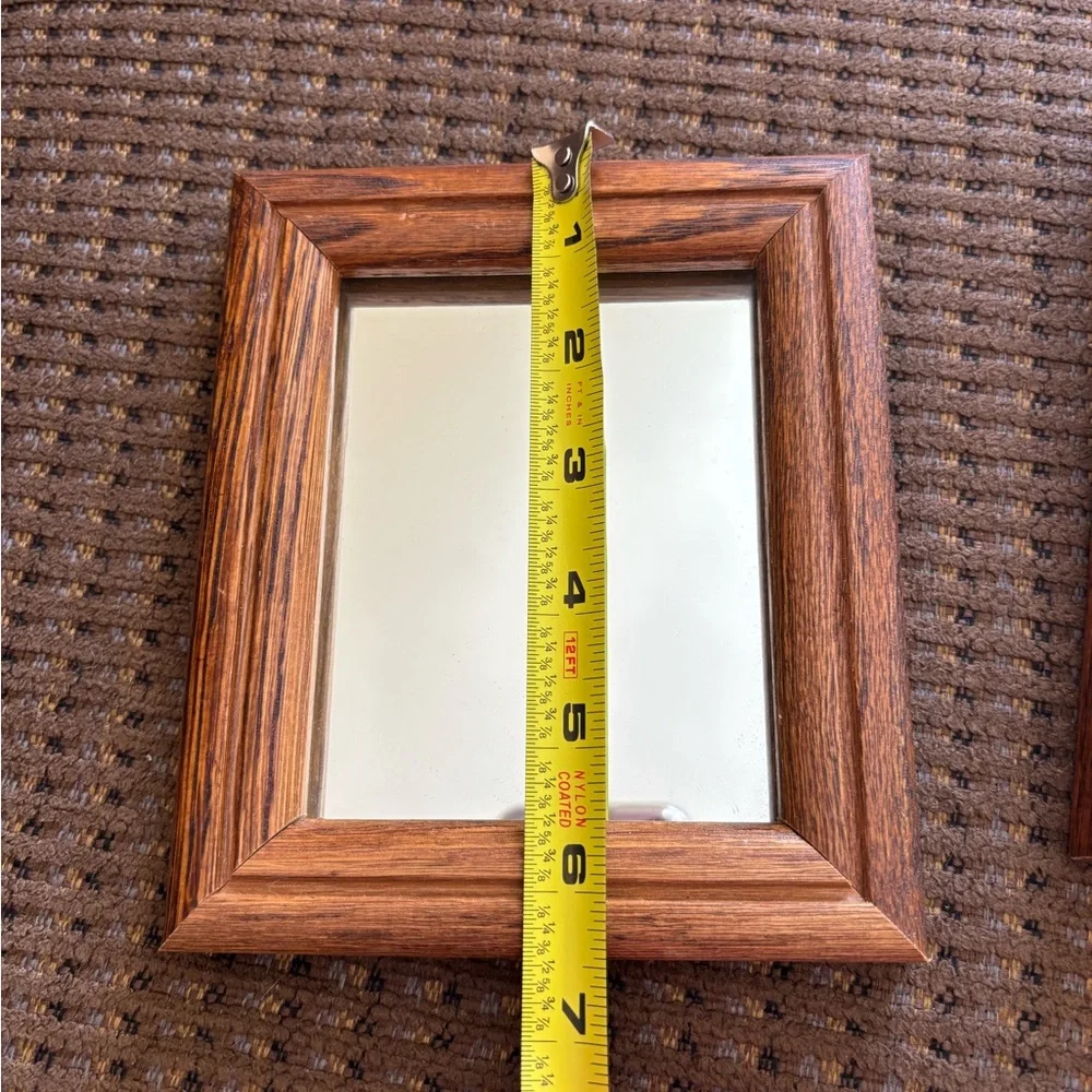 Wood Frame Decorative Mirrors set of 2